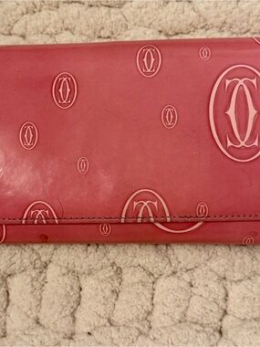 Cartier Pink Logo-Print Wallet